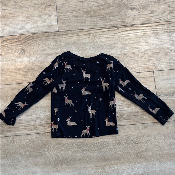 Kyte BABY Reindeer Long Sleeve Pocket Tee - Picture 3 of 6